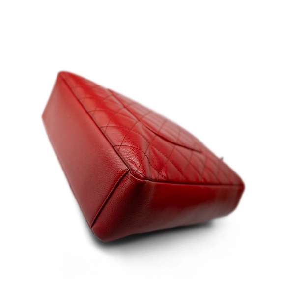 RARE!!! CHANEL PST XL RED QUILTED CAVIAR - Picture 8 of 16